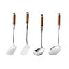 ZISIZ Rosewood Handle 304 Stainless Steel Soup Ladle