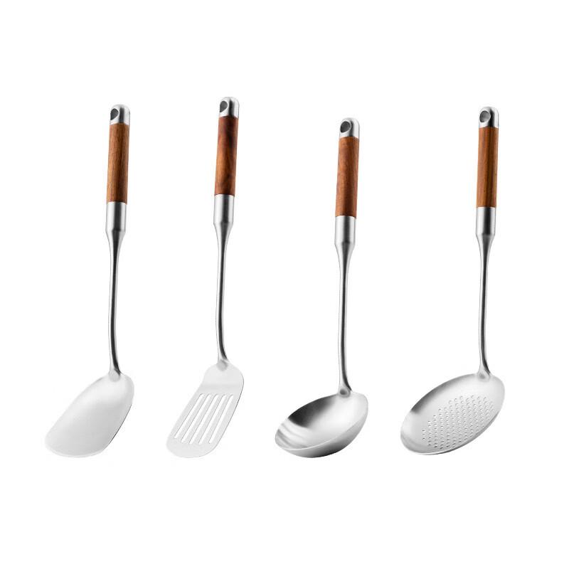 ZISIZ Rosewood Handle 304 Stainless Steel Soup Ladle