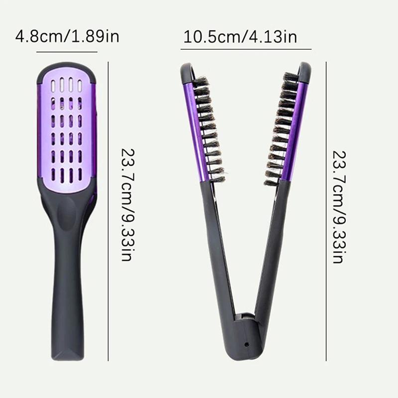 1pc Professional V Type Hair Straighten Comb Double Hairdressing Comb Hair Brush Anti-static Hair Styling Comb Accessories