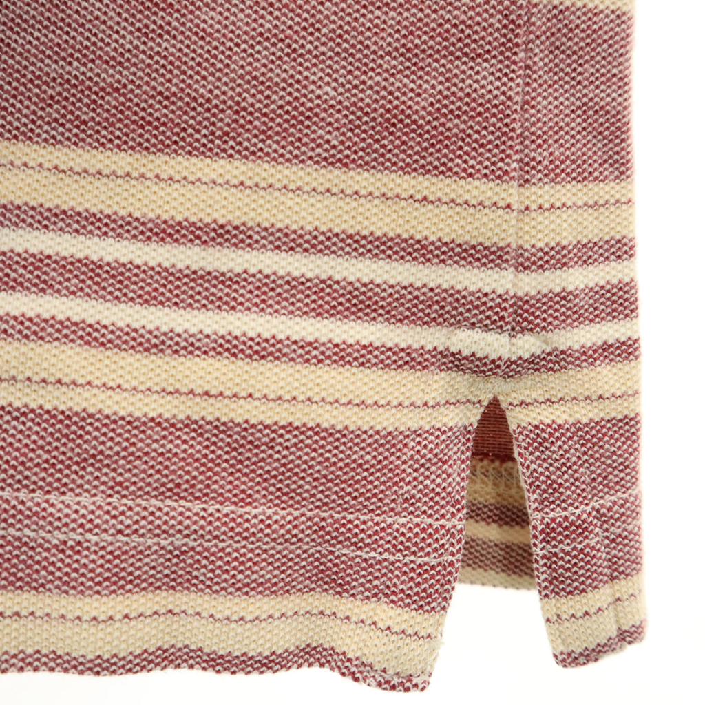 Eddie Bauer border Short sleeve Polo shirt S/P Red series Men's Used