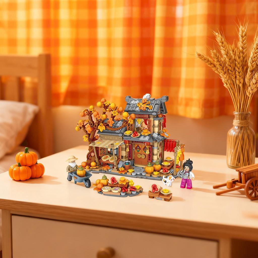 Show House Small   Assembly Building Block House Toys, Girls' Gifts, Children'S Toys