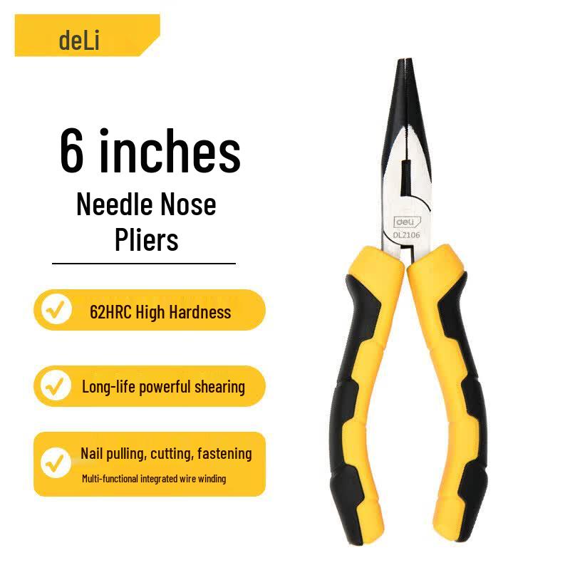 Deli 6-inch Needle Nose Pliers