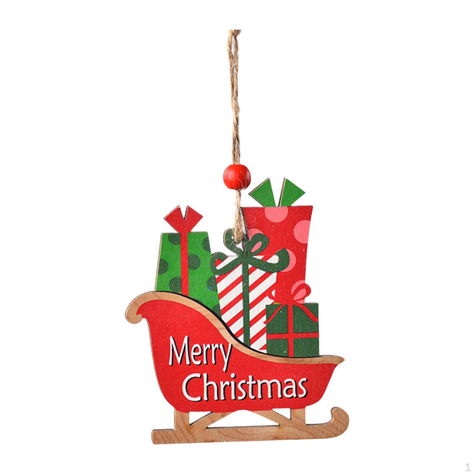 

Украшения для автомобиля на Рождество, деревянное украшение для грузовика, интерьер Sleigh