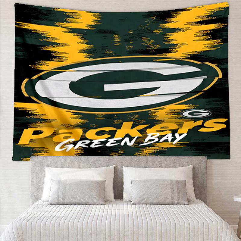 Green Bay Packers Logo Tapestry Hanging for Bedroom,Livingroom, Playroom,Decor Art Room Wall Tapestry Holiday and Birthday Gifts