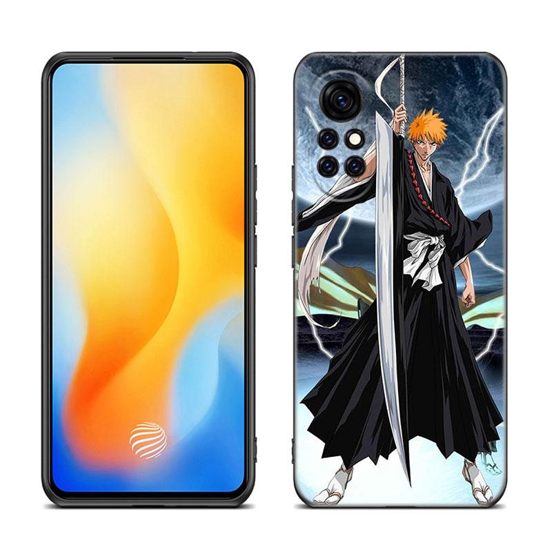 

Аниме BLEACHS черный силиконовый чехол для телефона Huawei Nova 8 9 10 SE 11 Ultra 12 Pro 7i 8i 11i 11E Y70 Plus Y60 Y61 Y71 Y90 Y91 Huawei Nova 9 SE