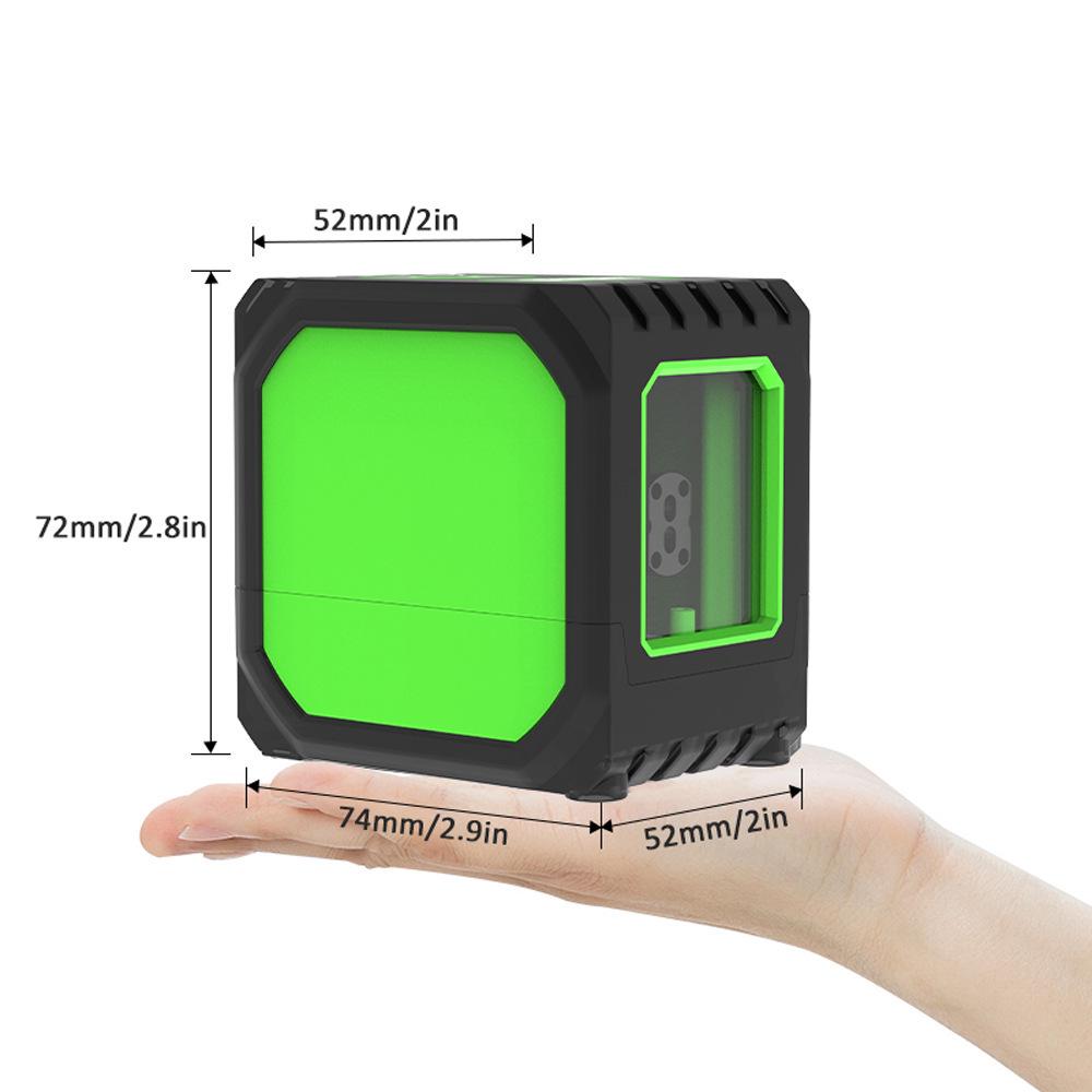 Rechargeable 2-Line Strong Light Laser Level – Outdoor Auto-Leveling Set