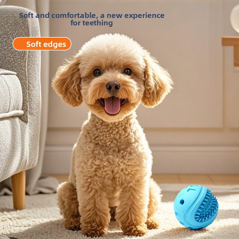 Sound-making, Biting and Wear-resistant, Strange Barking Ball Dog Toy, Teeth Grinding and Cleaning Interactive Dog Toy, Natural Rubber Pet Toy