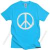 Vintage Peace Sign T Shirt  Short Sleeve Casual Uniform Tee Tops 100% Cotton Urban Tshirt Slim Fit T-Shirt Merch