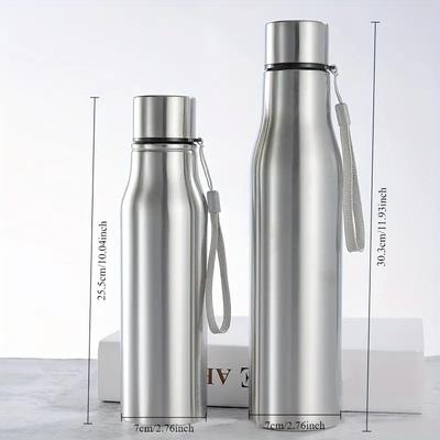 750/1000ml Portable Outdoor Water Bottle Stainless Steel Single Wall Water Bottle Leakproof Sports Gym Cup Camping Drinkware