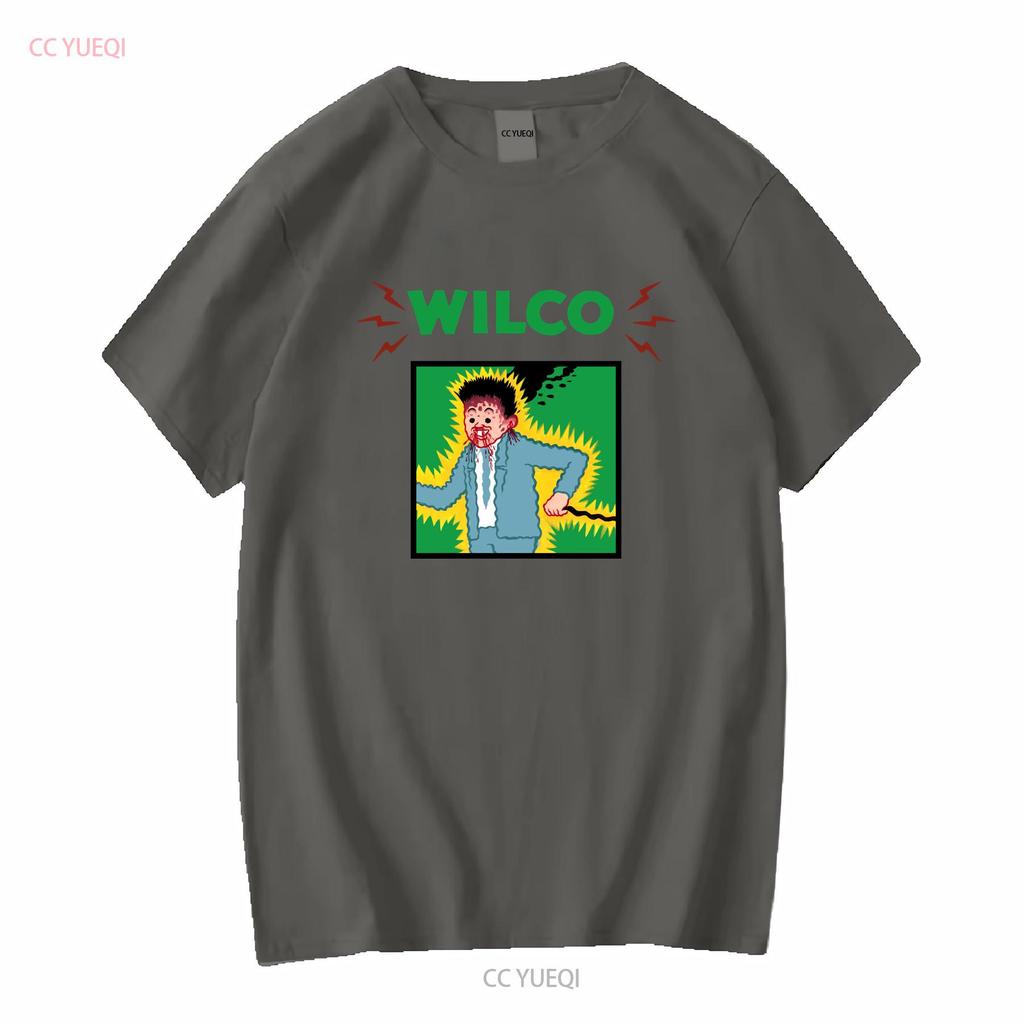 T-shirt Wilco Tour Band Rare Pour Fan Coton Toutes Tailles S à 5XL Basique Vintage Lavé Étiré Streetwear Homme Mode Polyvalent