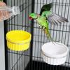 Removable Parrot Food Water Bowl Wall Mount Bird Food Dish  for Parrots Parakeet Cats