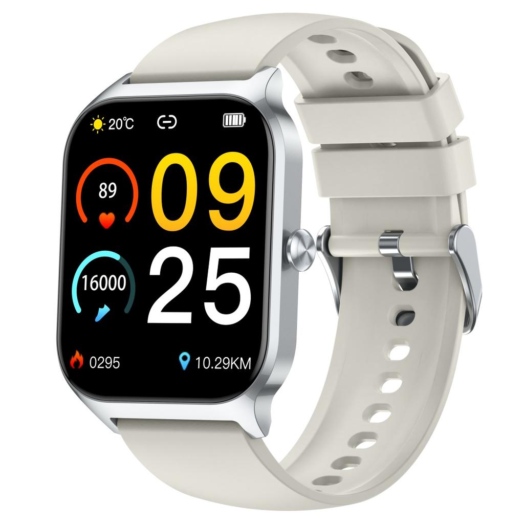 Rainbuvvy P125M Smartwatch 1.85inch TFT 240x284 BLE5.2 300mAh Bluetooth Calling Full Touchscreen Heart Rate Android Fashion Sports Watch