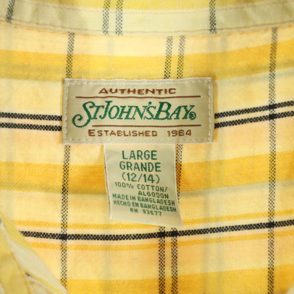 Beauty Products STJOHN’sBAY 90s Old Check Pattern Short Sleeve Cotton Shirt Women Used