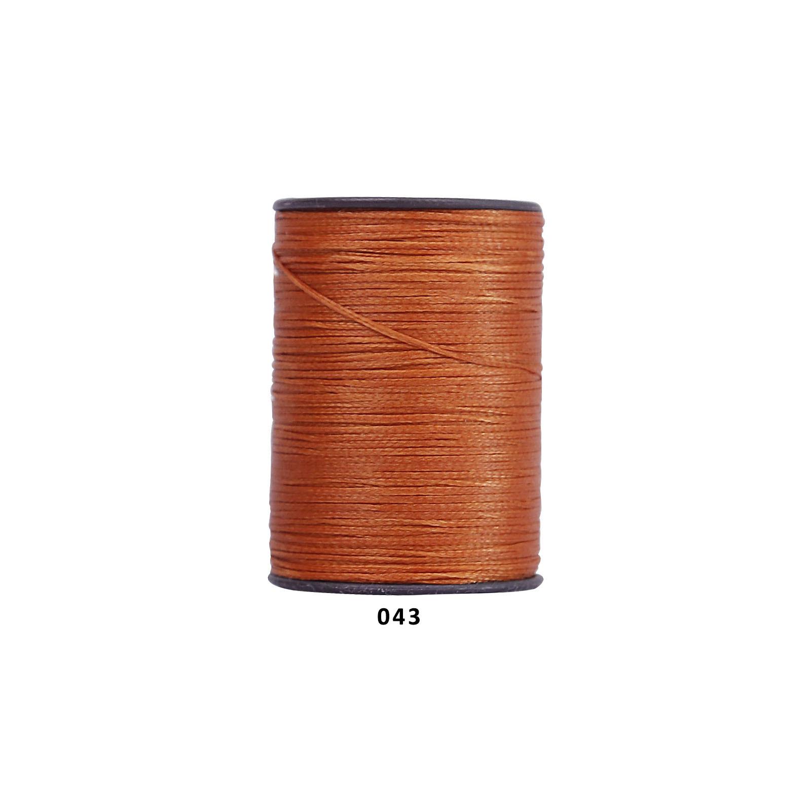 

0.55mm Round Waxed Polyester Thread - 120m Cord for Handmade DIY Braiding and Sewing