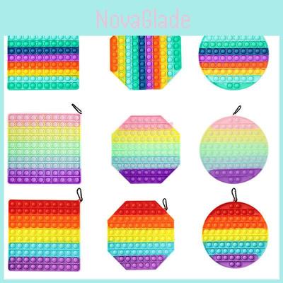 20cm Big Pop It Fidget Toy Colorful Squishy Stress Reliever For Kids And Adults