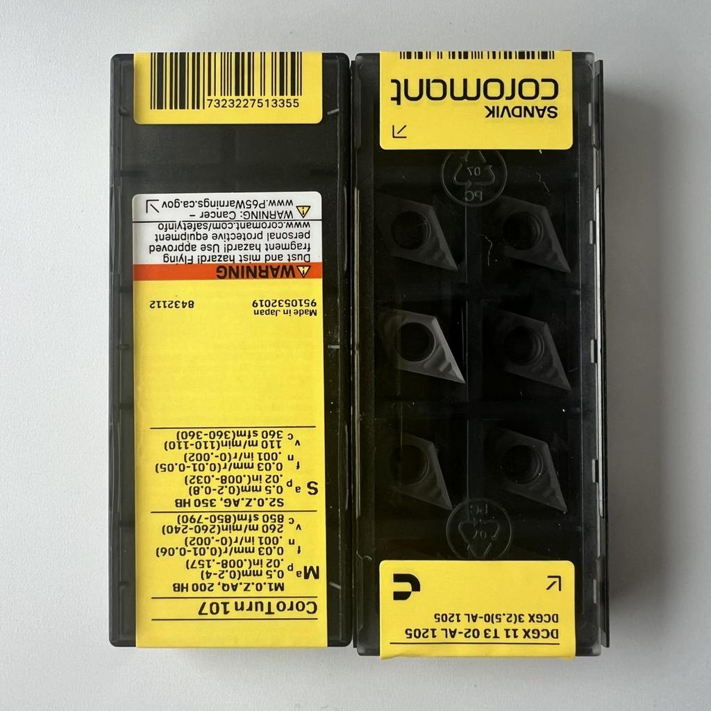 SANDVIK / DCGX11T302-AL 1205 / Original Swedish hard alloy blade 10 Pcs