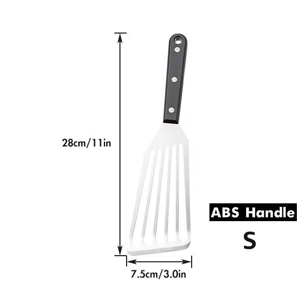 

Metal Frying Spatula for Cast Iron Skillet, Fish Egg Grill Spatula Slotted Turner with Sloped Head - Kitchen Cooking Utensils