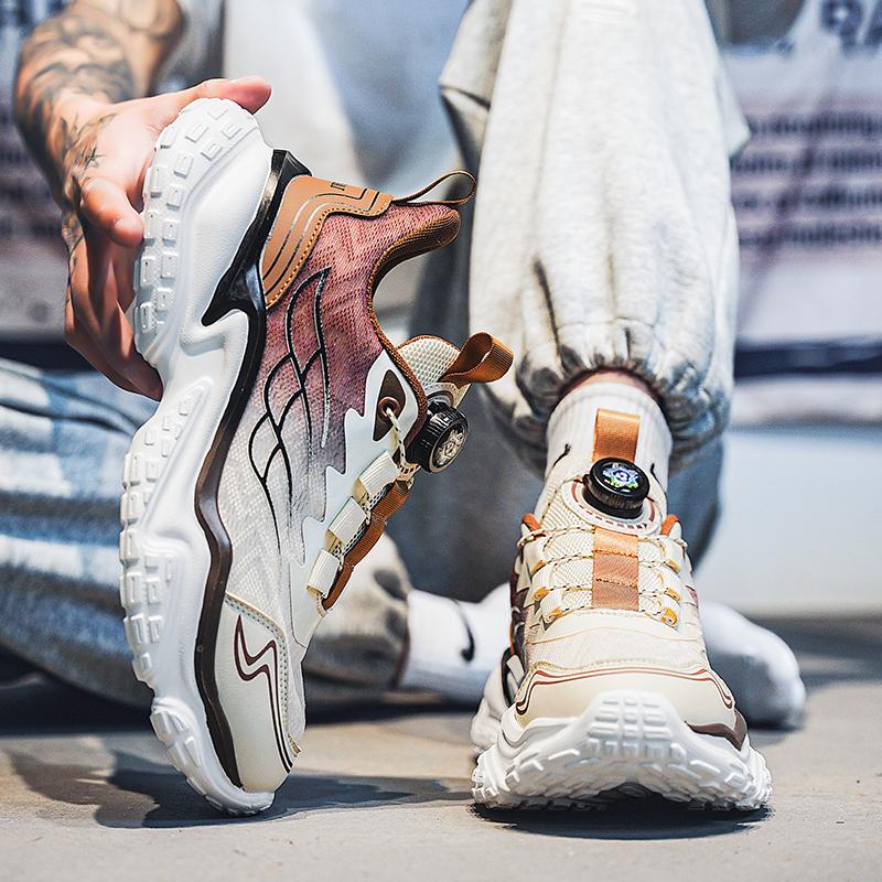 2024 New Men Summer Running Shoes Fashion High Quality Buckle Casual Sneakers Comfortable Breathable Outdoor Training Shoes