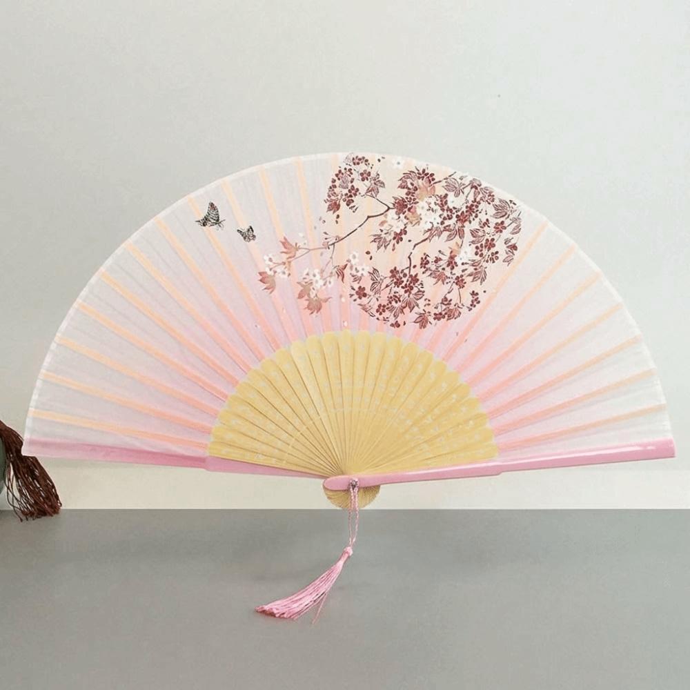 Полупрозрачный Винтажный Складной Веер Ручной Веер Китайский Ручной Веер Классический Шелковый Бамбуковый Веер Домашний Декор Style 2