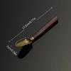 1 ცალი ჩაის კოვზი Ebony Teaspoon მყარი ხის რეტრო კრეატიული ჩაის შოველ ჩაი Kongfu ჩაის ცერემონიის აქსესუარები საჩუქარი