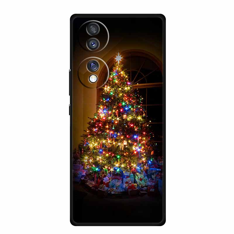 Case For Honor 70 Pro Plus Christmas Soft Silicone TPU Phone Back Cover For Huawei Honor 70 Pro+ Honor70 Lite Cartoon Capa Funda