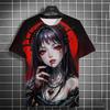 Neues 3D-T-Shirt für Herren mit Anime-Mädchen, Mode, Cool, Tägliches T-Shirt, Lässig, Streetwear, Persönlichkeit, Kurzarm, Unisex-Oberteil, Outdoor-Sport-T-Shirts