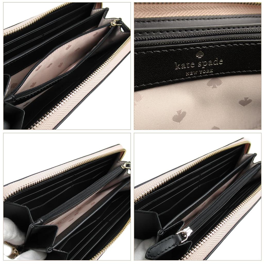 Kate Spade Wallet Leather Disney Collaboration Disney Minnie Mouse Round Zip Long Wallet Minnie Mouse Large X Vellum Featured!! Collaboration!!