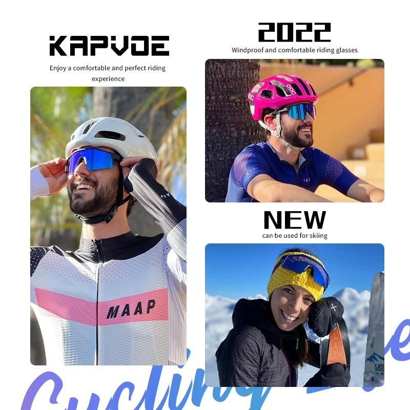 Kapvoe UV400 Sport Herren Radsport Sonnenbrille MTB Sonnenbrille Brillen Mountainbike Sport Radsport Brillen Outdoor Radsport Schutzbrille