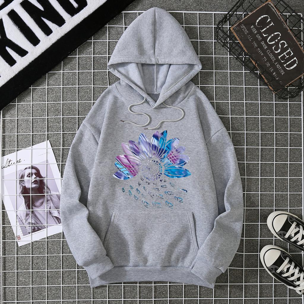 Winter Women's Hoodie High Street Unisex style Double Pockets Sweatshirts Outerwear Women's Clothing