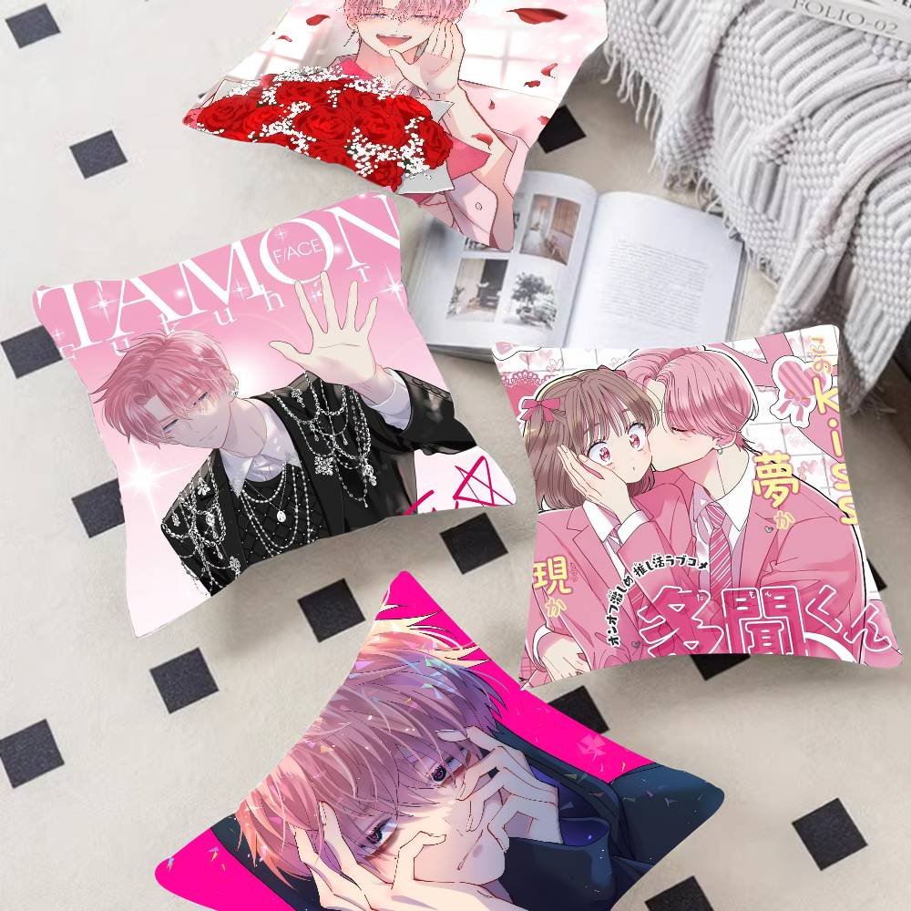 Cartoon Anime T-Tamons B-Side Manga Cushion Cover Pillowcase Upholstery Sofa Throw Pillow Home Decor Pillowcas