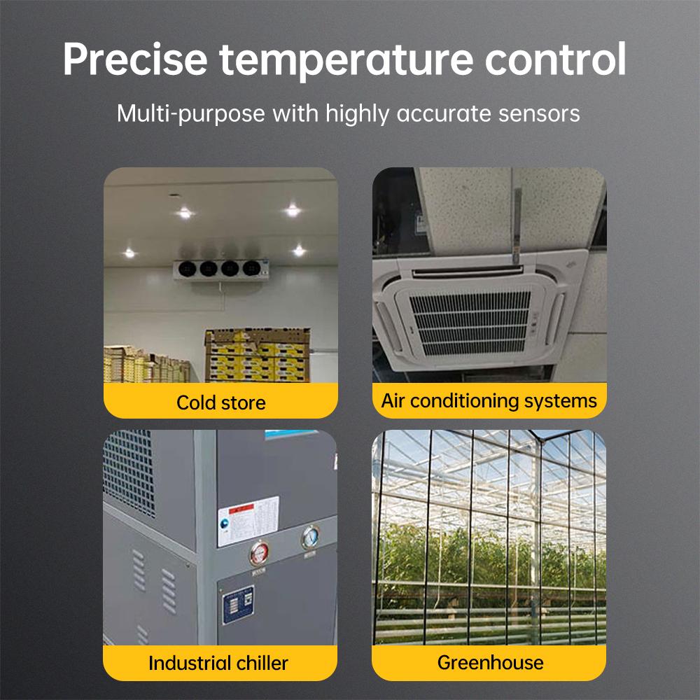ETC-974 Intelligent Digital Display Temperature Controller DC12V/24V AC110V/220V Precise Adjustment Compressor/Frost/Fan