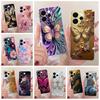 Für Oppo Reno 15 FS Hülle Reno15 F 5G CPH2801 Luxus Schmetterling Bemaltes Cover Weiche Dünne Handyhülle Für Oppo Reno15 Pro Fundas Taschen