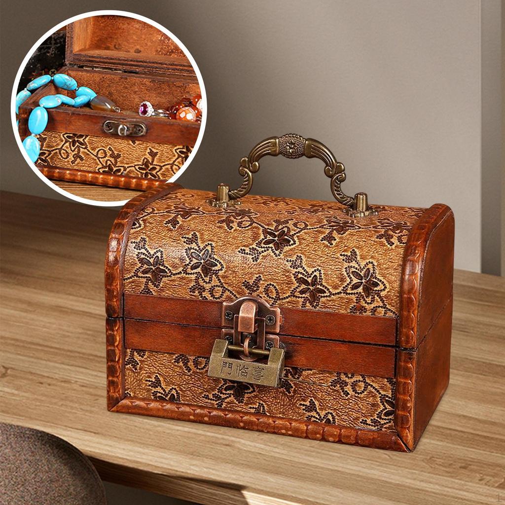 Wooden Jewelry Organizer for Earrings and Necklaces