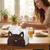 Creative Style Wooden Cat Napkin Holder Wooden Material Wooden Tissue Holder  Cocktail Bar