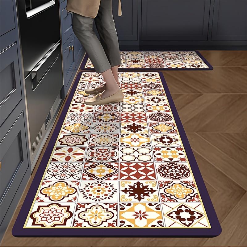 

Kitchen Rug Waterproof, Oil-Resistant, Absorbent, Dust-Proof, Bathroom Entrance Hall Entry Door Carpet, Home Decoration 40X60CM (1.3X2FT