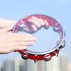8 Inch Transparent Double Row Jingles Tambourine Handbell Hand Drumwith  Sea Drums Waves Sound Ocean Drum