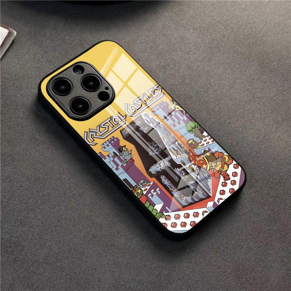 Band C-Crystal Castles Phone Case For IPhone 17 16 Pro 15 Pro Max 14 13 12 11 X XR XS Max Plus SE Glass Cover