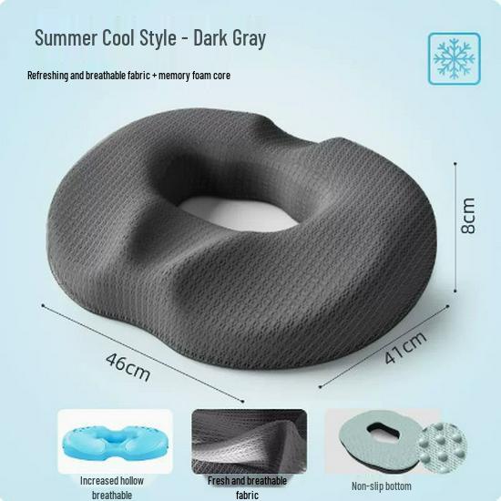 Comfortable Anti-Slip Seat Cushion for Office & Wheelchair - Relieves Pressure & Supports Posture