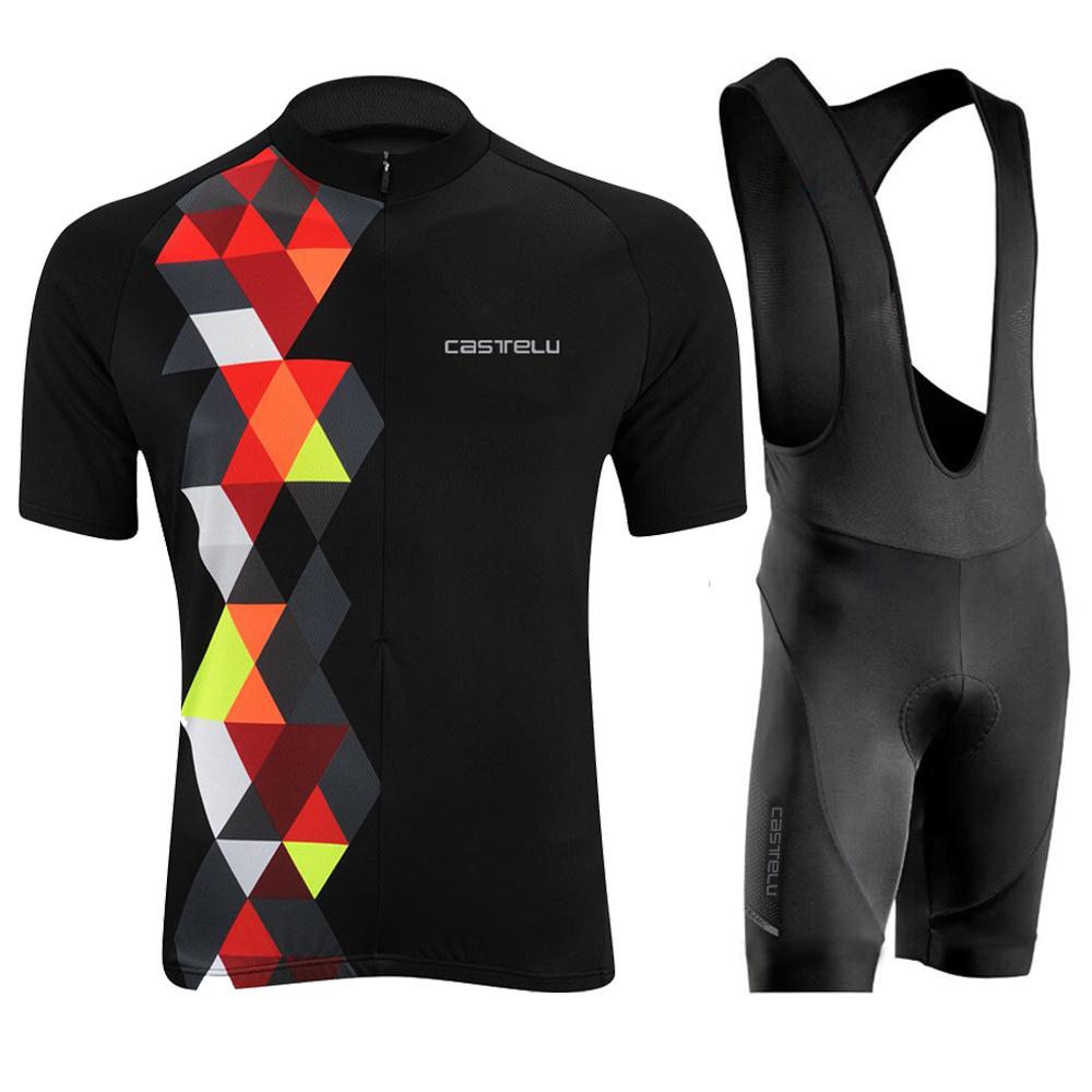 

Summer Bicycles Jersey Sets Mountain Bike Bib Shorts Motocross Triathlon Maillot Shirts Ciclismo2026 Summer Breathable Suit Cycling Suit XS