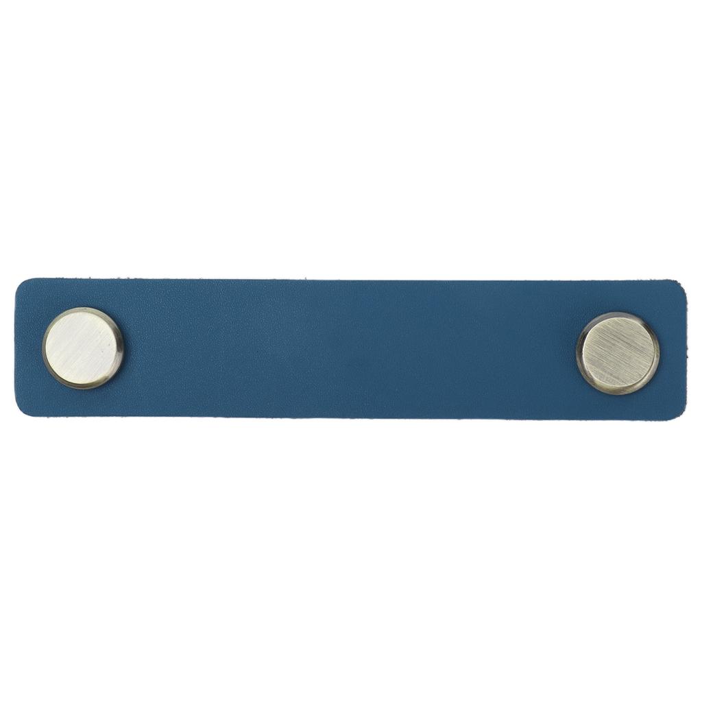 PU Leather Drawer Pulls Anticollision Wear Resistant European Exquisite Modern Simple Cabinet HandleBlue