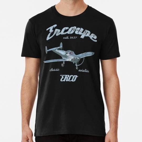 

Erco Ercoupe Classic Aviation Vintage 1937 Pilot S to 5XL Made in USA TTshirt S