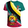 Summer New African Country Graphic Sports T-shirt Mozambique National Flag 3D Print Tee Shirts Men Women Casual Harajuku Tops