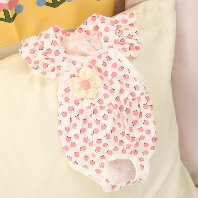 

Female Dog Sanitary Physiological Pants Wing Design Soft Breathable Pet Underwear For Small Medium Dogs Daily Heat Use L: 40-47cm, 6-7.5kg