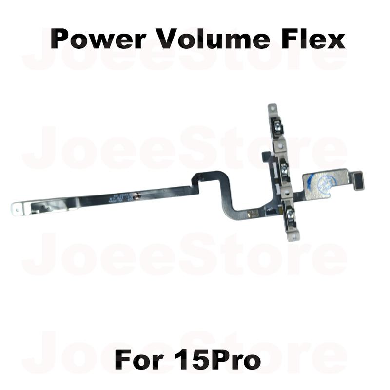 1pcs Power Volume Button Mute Switch Flex Cable for iPhone 15 16 Pro Max Plus Volume Button Control Cable Repair Part