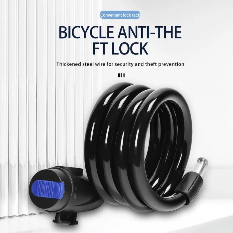 

Замок мотоциклетного шлема Велосипедный тросовый замок Легкий велосипедный замок Комбинация Маленький велосипедный замок Сбрасываемый велосипедный замок Подходит для коляскиБагаж