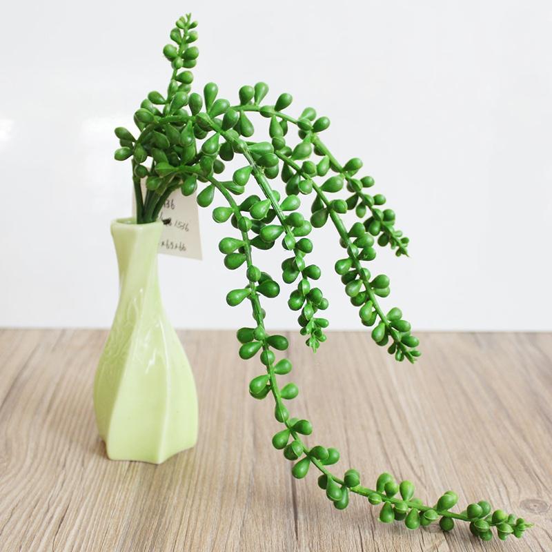 Artificial Plant Flower Decorative Glory Long Vines Simulated Green Peas Wall Decoration Hanging Plants Party Wedding Decoration