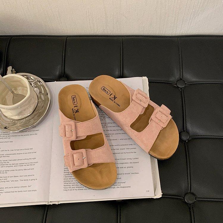 2025 Spring and Summer Fashion Retro Comfortable Slippers One Pedal Casual Versatile Thick-soled Women's Outer Slippers Tide