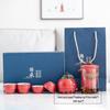 Portable Glass Travel Tea Set: Quick Outdoor Kung Fu Tea Cup & Japanese Teapot - Perfect Business Gift Set