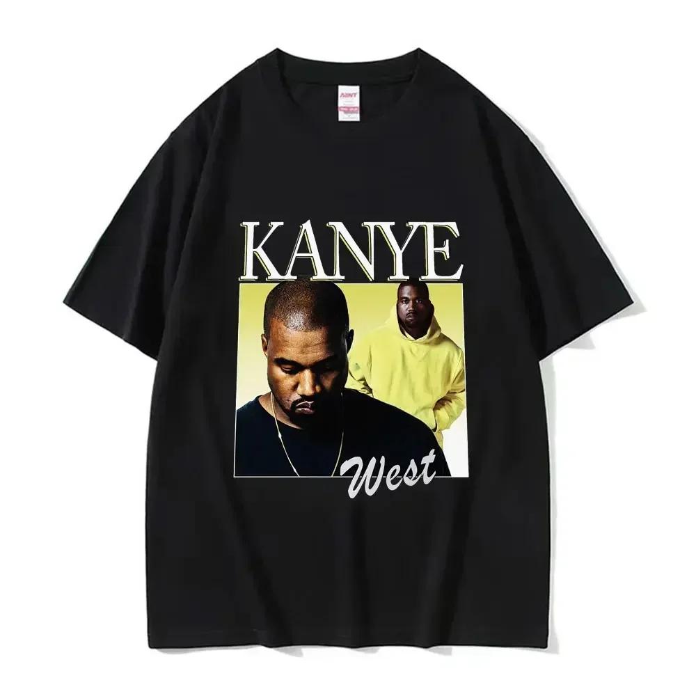 Unisex Funny Kanye West Meme T-Shirt Women Vintage Hip Hop Rap Style Tshirt Unisex Short Sleeve T Shirt Streetwear Women Clothing