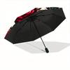1pc Assassin's Creed Roses Self-Folding Umbrella, 8-Bone Compact Travel Umbrella, Durable Plastic And Iron Frame113